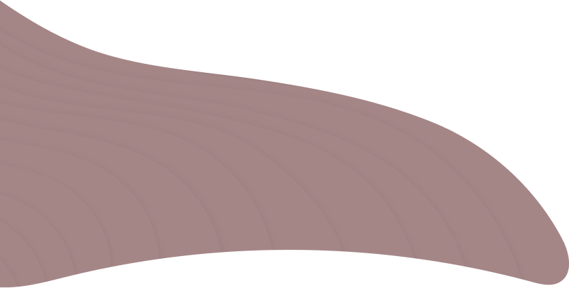 pale pink colored wavy shape